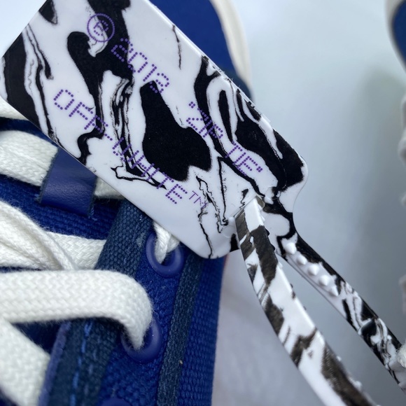 Off-White Men’s Vulcanized Low-Top Sneakers SIZE US 9 Color Blue NWB AUTHENTIC - Picture 14 of 14